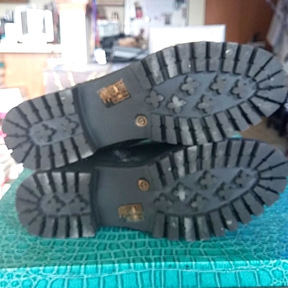 Via Pinky Collection Rhinestone Combat Boots - Picture 7 of 10